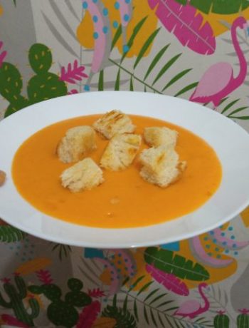 Постный морковный суп-пюре с картофелем