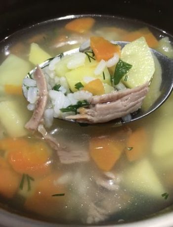 Рисовый суп с индейкой – пошаговый рецепт