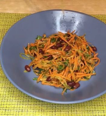 Морковный салат с фасолью – пошаговый рецепт
