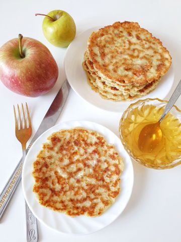Финские творожно-яблочные лепешки – пошаговый рецепт