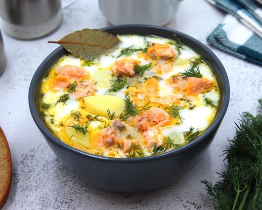 Суп из форели со сливками – пошаговый рецепт