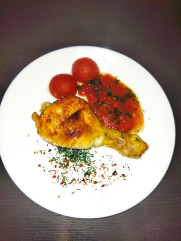 Куриные ножки в томатном соусе с свежими томатами – пошаговый рецепт