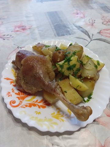 Картошка по-деревенски с мясом