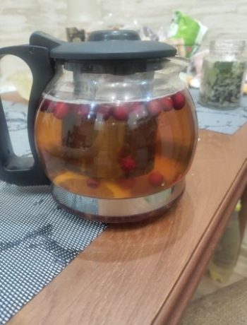 Клюквенно-медовый чай – пошаговый рецепт