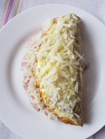 Овсяноблин с печеночным паштетом и сыром – пошаговый рецепт