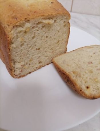 Английский хлеб с ветчиной и сыром в хлебопечке – пошаговый рецепт