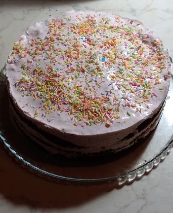 Черемуховый торт с клубничным пюре – пошаговый рецепт
