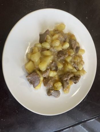 Тушенная картошка с печенкой – пошаговый рецепт
