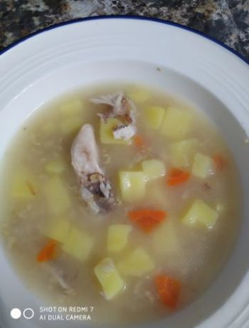 Суп на куриных косточках с овсянкой – пошаговый рецепт