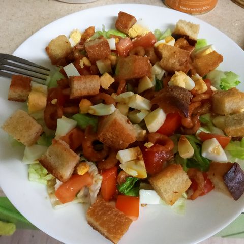 Салат цезарь с креветками – пошаговый рецепт