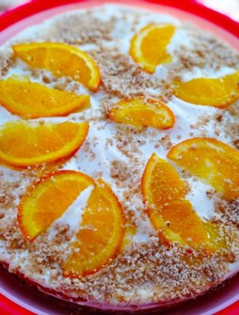 Домашний торт с ореховой прослойкой и апельсином – пошаговый рецепт