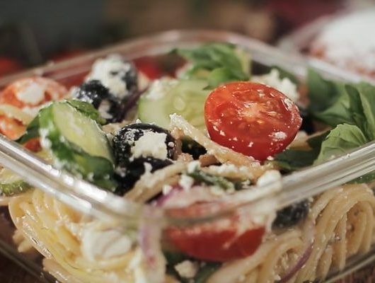 Греческий салат с пастой – пошаговый рецепт