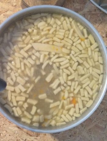 Суп с лапшой из домашнего теста – пошаговый рецепт