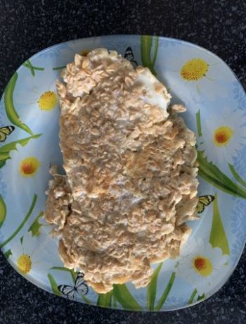 Овсяноблин с плавленым сыром – пошаговый рецепт
