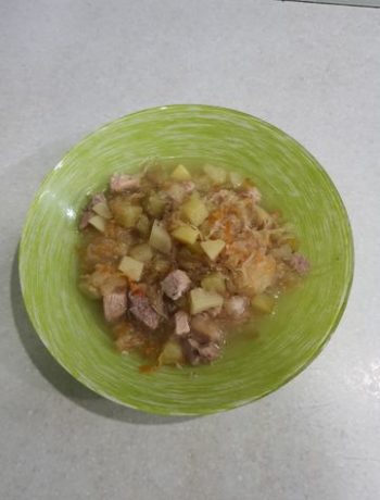 Свинина с кабачком и квашеной капустой – пошаговый рецепт