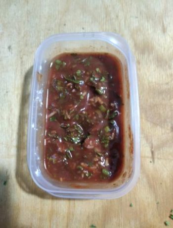 Домашний острый соус с кинзой к мясу – пошаговый рецепт