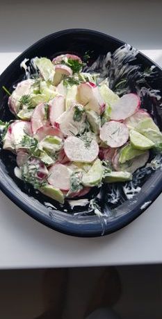 Салат огурец с редиской – пошаговый рецепт