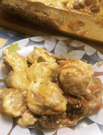 Печеные пельмени с грибами и сыром – пошаговый рецепт
