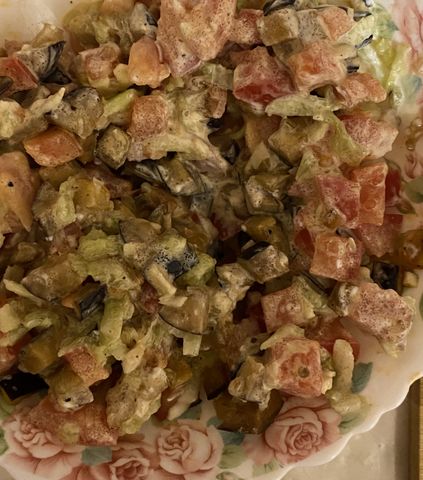 Салат с баклажанами и помидорами – пошаговый рецепт