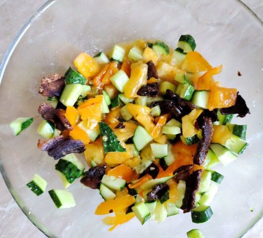 Салат с беконом – пошаговый рецепт