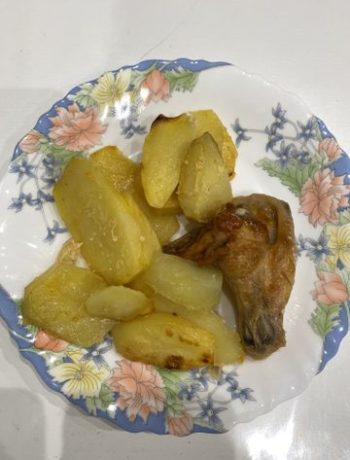 Куриные крылья с чесночком и картошкой – пошаговый рецепт