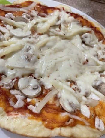 Мини-пицца с курицей с грибами – пошаговый рецепт