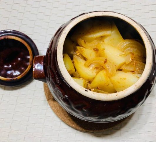 Печеный картофель со свиными ребрами грибной – пошаговый рецепт