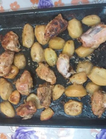 Курица с картошкой в горчично-соевом соусе – пошаговый рецепт