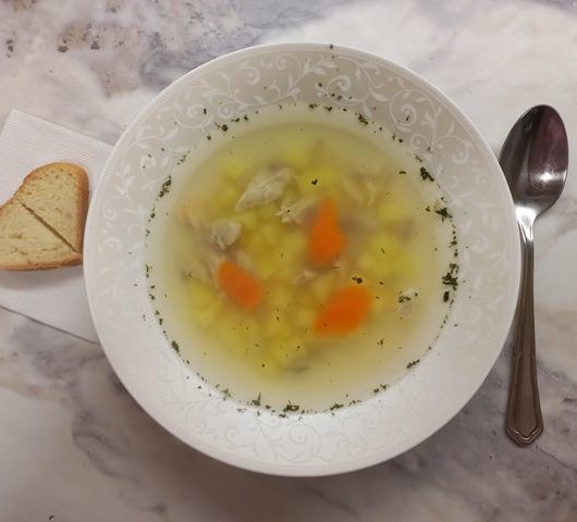 Суп из семги «Головешка»