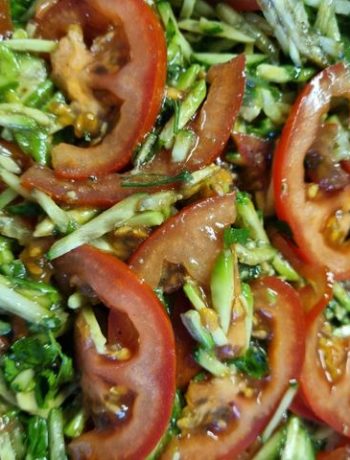 Зимний салат из свежих овощей с авокадо – пошаговый рецепт