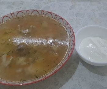 Полезный куриный суп с вермишелью
