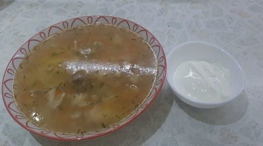 Полезный куриный суп с вермишелью