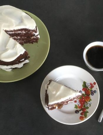 Шоколадный торт с творожным кремом – пошаговый рецепт