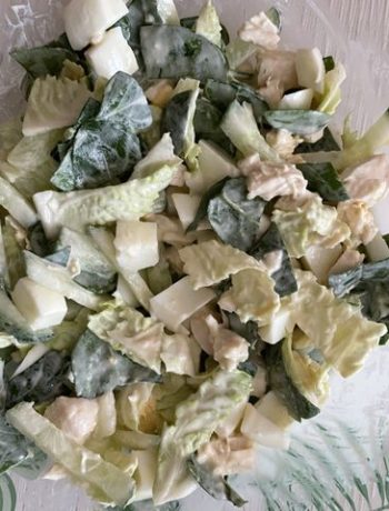 Салат «Легкий» с зеленью – пошаговый рецепт