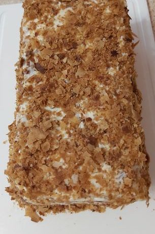 Торт из слоеного теста – пошаговый рецепт