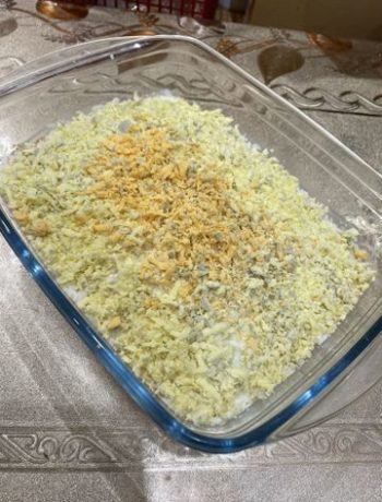 Салат «Мимоза» из сардин – пошаговый рецепт