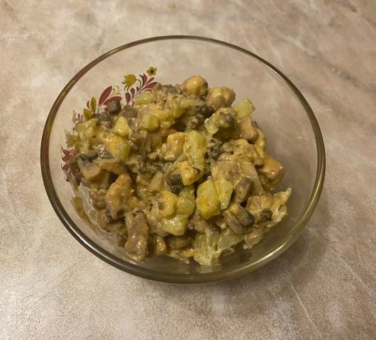 Блюдо «Мирс» из мяса кролика и шампиньонов – пошаговый рецепт