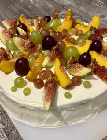 Торт «Панкейк» со свежими фруктами и крем чиз – пошаговый рецепт