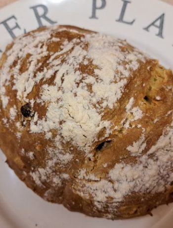 Бездрожжевой хлеб с изюмом – пошаговый рецепт