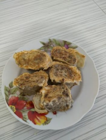 Рулетики из лаваша с картофельным пюре и грибами в кляре – пошаговый рецепт
