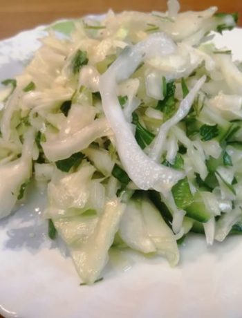 Салат «Ностальгия» с овощами и зеленью – пошаговый рецепт