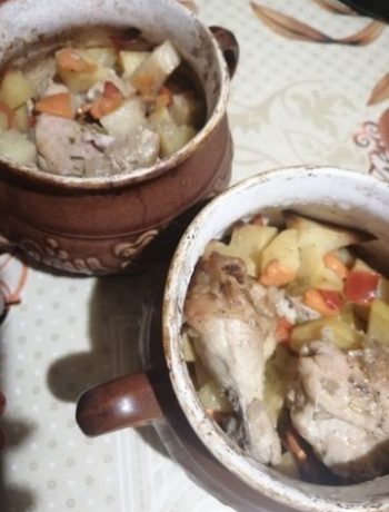 Жаркое с курицей в горшочке – пошаговый рецепт