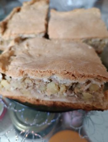 Пирог с тунцом и картошкой – пошаговый рецепт