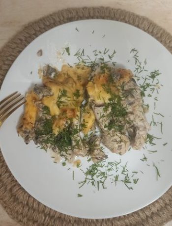 Рыба с грибами и тимьяном – пошаговый рецепт