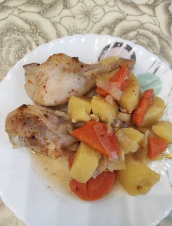 Курица с картофелем в рукаве – пошаговый рецепт