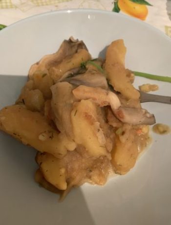 Картофель с вешенками – пошаговый рецепт