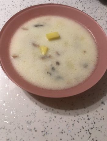 Нежный сливочный суп с форелью