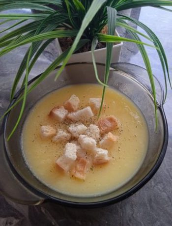 Кабачковый суп-пюре с плавленым сыром – пошаговый рецепт