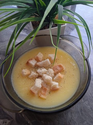 Кабачковый суп-пюре с плавленым сыром – пошаговый рецепт