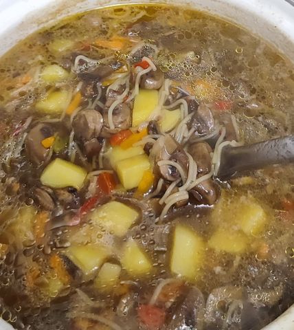 Грибной суп и вермишелью – пошаговый рецепт